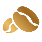 coffee bean golden icon